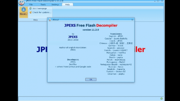 JPEXS Free Flash Decompiler