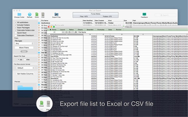 File List Export