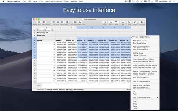 Easy CSV Editor