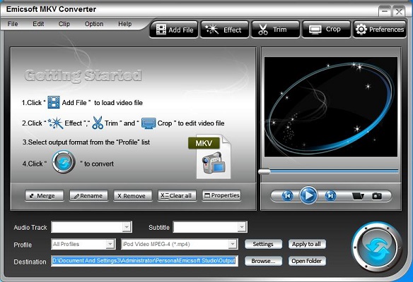 Emicsoft MKV Converter