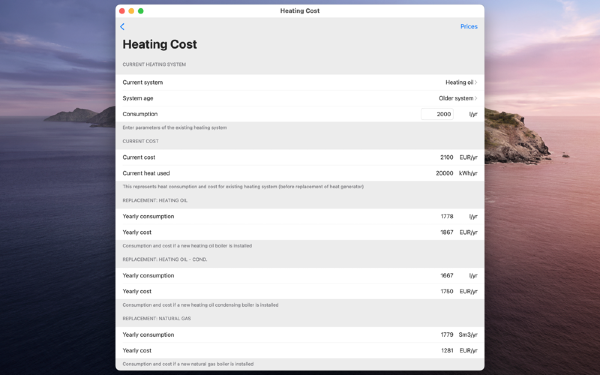 Heating Cost
