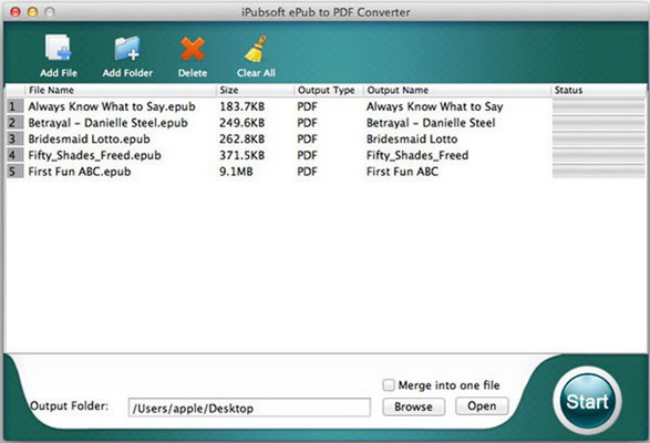 iPubsoft ePub to PDF Converter