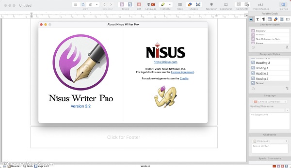 Nisus Writer Pro