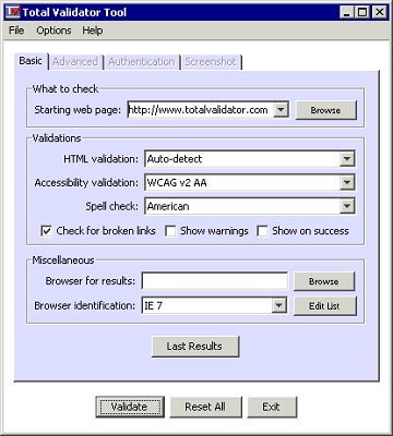 Total Validator Tool