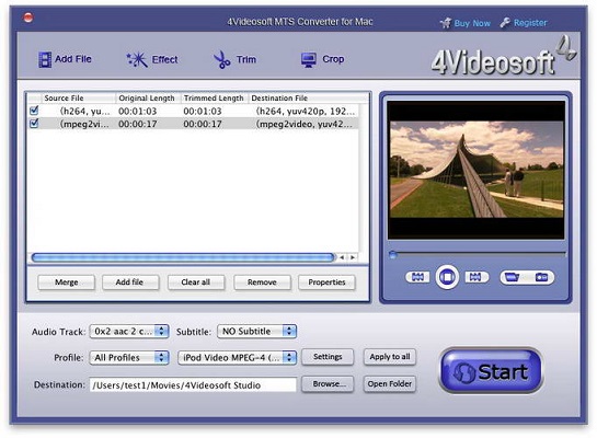 4Videosoft MTS Converter