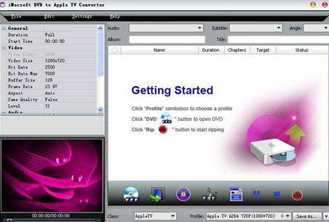 iMacsoft DVD to Apple TV Converter For Mac