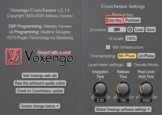 Voxengo Crunchessor(AU) For Mac