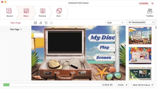 Aimersoft DVD Creator for Mac