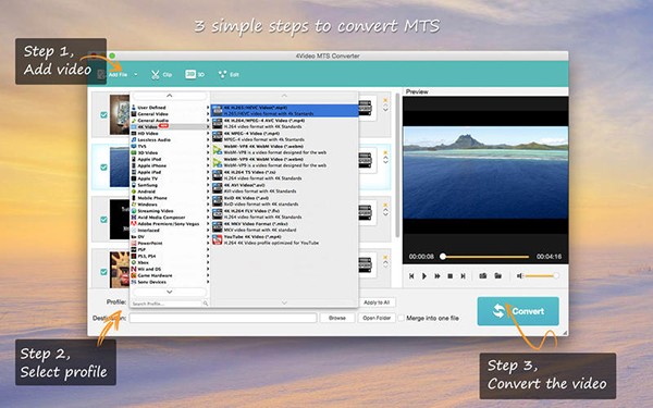 4Videosoft MTS Converter Mac