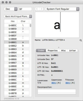 Unicode Checker