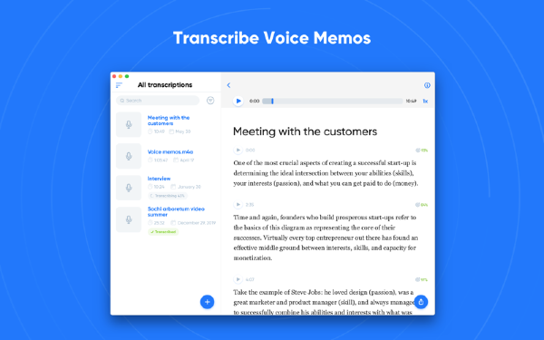 Transcribe! For Mac