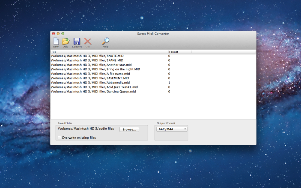 Sweet MIDI Converter For Mac