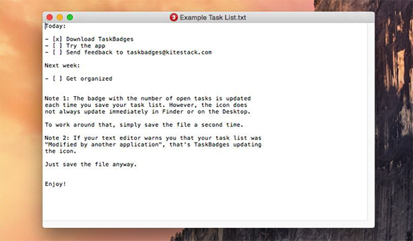 TaskBadges For Mac
