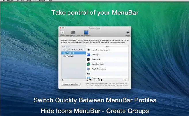 MenuBar ReArranger For Mac