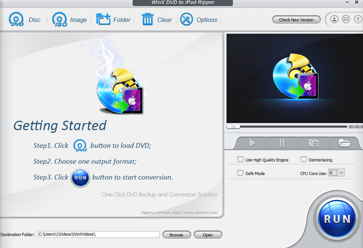 WinX DVD to iPad Ripper For Mac