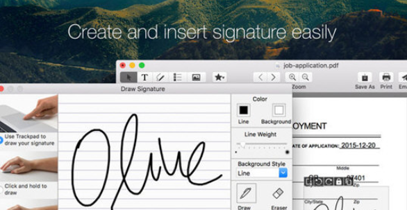 Sign PDF for Mac