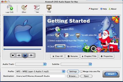 Xilisoft DVD Audio Ripper For Mac