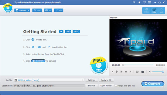 Tipard DVD to iPad Converter for Mac