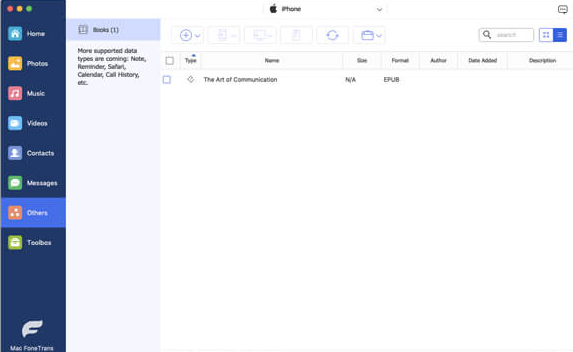 Aiseesoft iPhone ePub Transfer for Mac