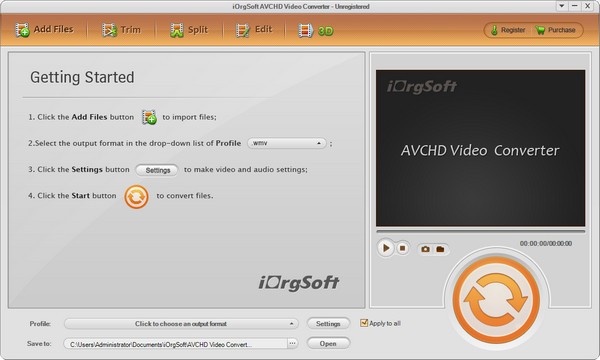 iOrgsoft AVCHD Video Converter For Mac