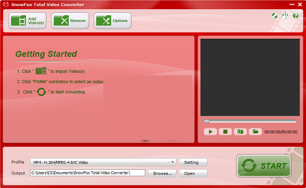 SnowFox Total Video Converter For Mac