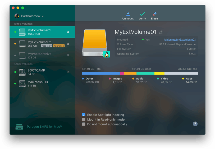 Paragon ExtFS For Mac