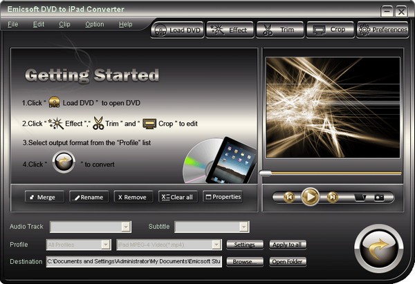Emicsoft DVD to iPad Converter For Mac