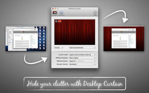 Desktop Curtain for MAC