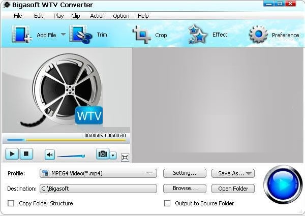 Bigasoft WTV Converter For Mac