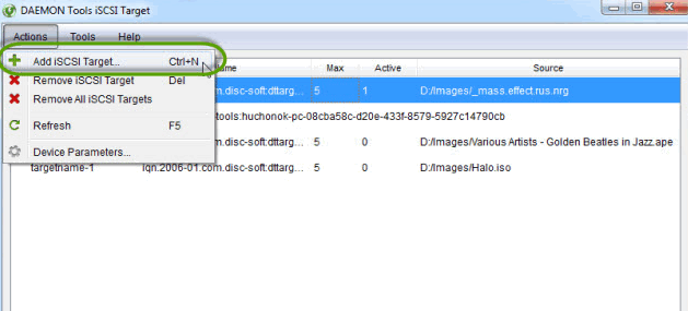 DAEMON Tools iSCSI Target For Mac