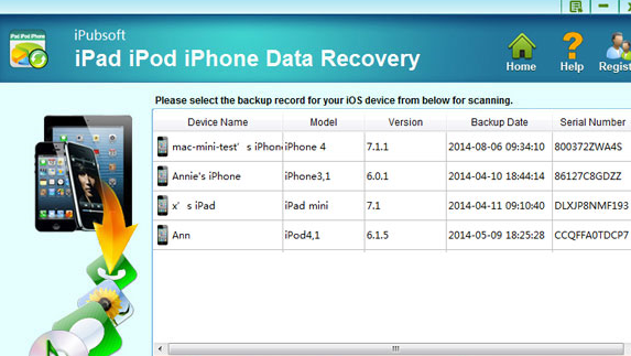 iPubsoft iPad iPhone iPod Data Recovery For Mac