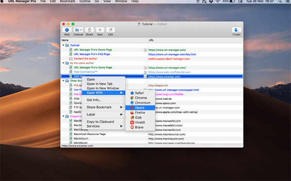 URL Manager Pro For Mac