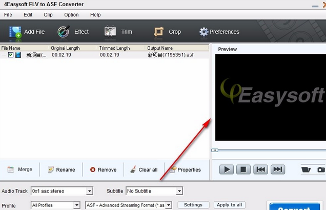 4Easysoft Mac FLV to ASF Converter