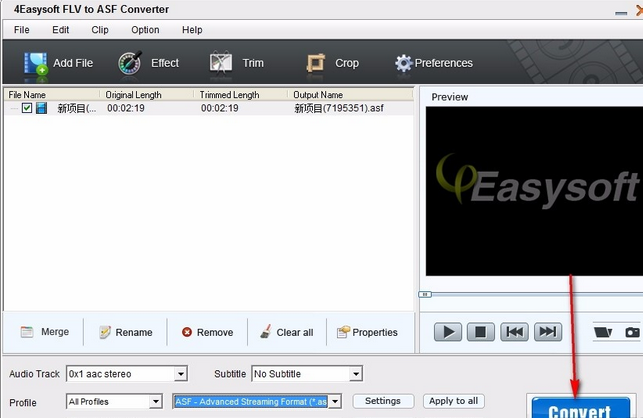 4Easysoft Mac FLV to ASF Converter