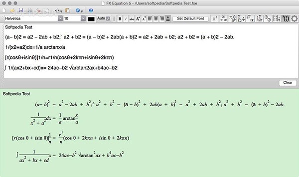 FX Equation for mac
