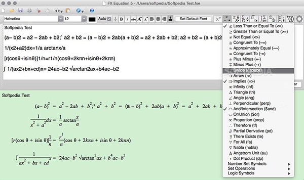 FX Equation for mac