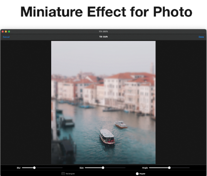 TiltShift For Mac