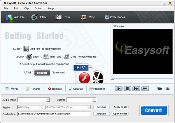 4Easysoft Mac FLV to Video Converter