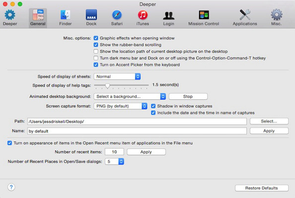 Deeper For Mac OS X 10.7 (LION)