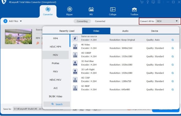 4Easysoft Mac TS to AVI Converter