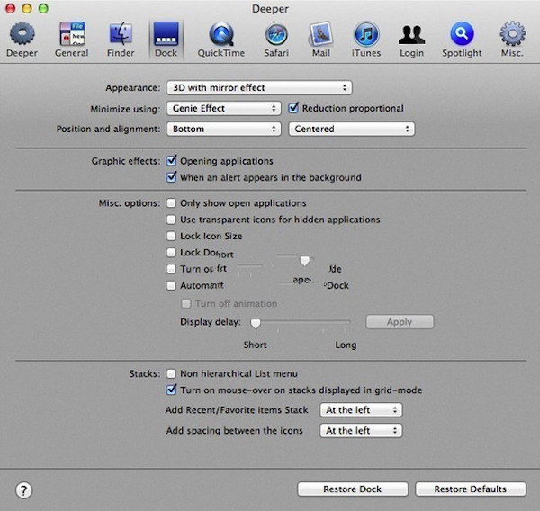 Deeper For Mac OS X 10.5 (LEOPARD)