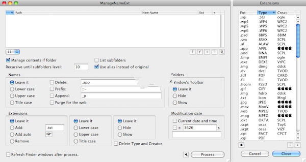 ManageNameExt For Mac