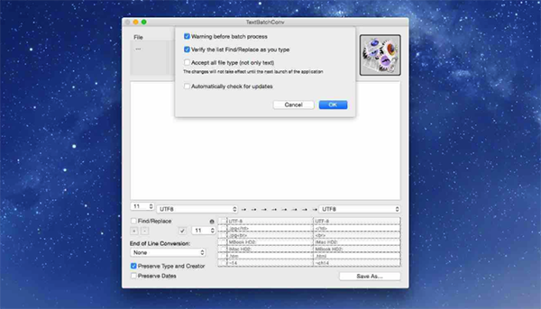 TextBatchConv For Mac