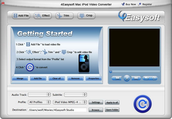 4Easysoft Mac iPod Video Converter