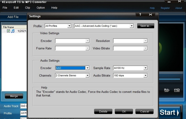 4Easysoft Mac TS to MP3 Converter