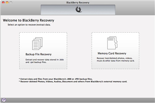 BlackBerry Recovery For Mac
