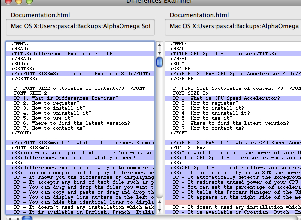 Differences Examiner For Mac