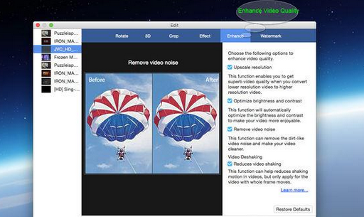 Super Video Enhancer for Mac