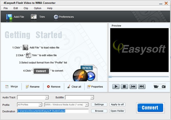 4Easysoft Mac Flash Video to WMA Converter