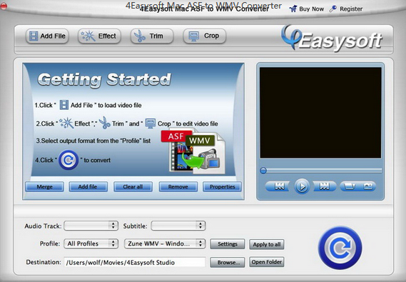 4Easysoft Mac ASF to WMV Converter